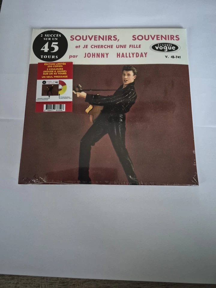 Johnny Hallyday disque vinyle 45 tours Édition Limitée  - Photo 1/3