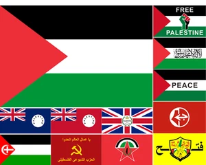 Bandera Palestina Fuerzas Galilea Gaza Libera Paz Stand con - Imagen 1 de 16