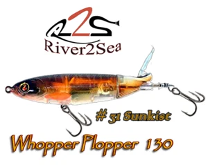 Very Hard-to-Find ! River2Sea Whopper Plopper 130 in the # 31 SUNKIST Pattern - Picture 1 of 6