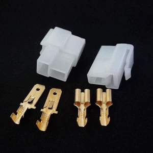 T-Type power connector set (Yaesu, Icom, etc) plug and socket (PL110) - Picture 1 of 4