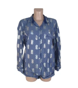 Conjunto de pijama y top corto de piña manga larga talla M VICTORIAS SECRET - Imagen 1 de 8
