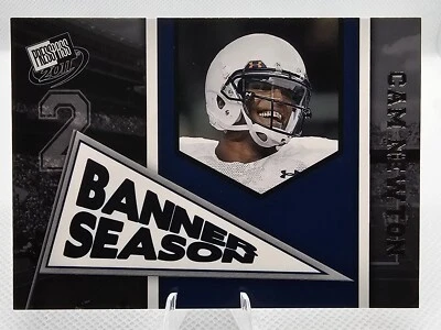 2011 Cam Newton Press Pass Banner Season Insert RC #88 Panthers Auburn Patriots - Image 1 of 2