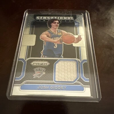 2021-22 Panini Prizm Josh Giddey RC Sensational Patch Thunder Rookie - Image 1 of 2