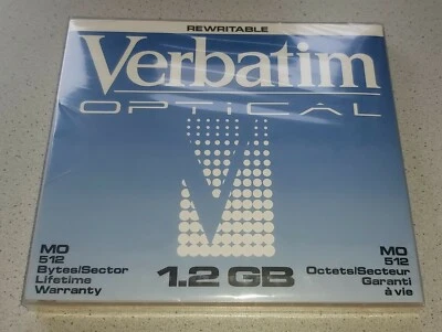 Verbatim MO 1,2GB RW-Disk #89108 1,2 GB, 5,25", neu - Bild 1 von 2