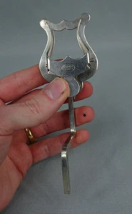 lyre support clip de partition ancien en métal argenté - Imagen 1 de 7