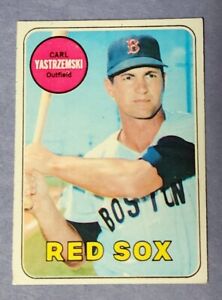 1969 Topps #130 Carl Yastrzemski Boston Red Sox Baseball Card EX