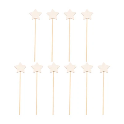 Brinquedo de madeira cintilante em forma de estrela 10 peças - Imagem 1 de 4