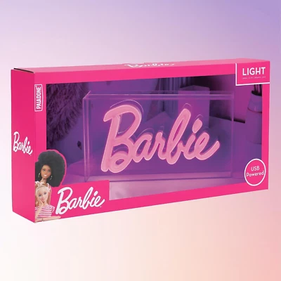 Placa Paladone Barbie Logotipo LED Rosa Neon - Decoração Barbie Oficialmente Licenciada NOVA - Imagem 1 de 2