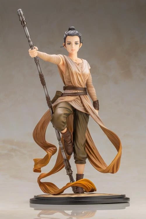 in Stock Star Wars Rey Artist Series Descendant of Light ARTFX Statue