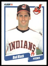 1990 Fleer Bud Black Cleveland Indians #486