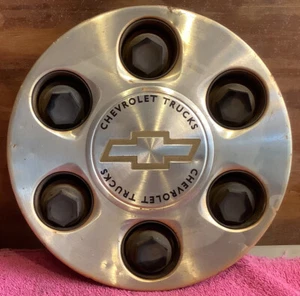 Genuine Factory OEM Chevrolet Truck Wheel Center Hub Cap Brushed  15712387 - Picture 1 of 2