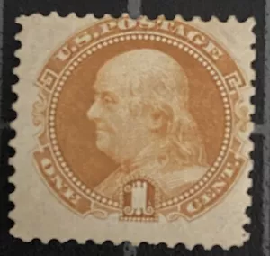 US Stamps - SC# 112 - MOGH - 1 Cent Pictorial - Pencil On Back - SCV = $600.00 - Picture 1 of 2