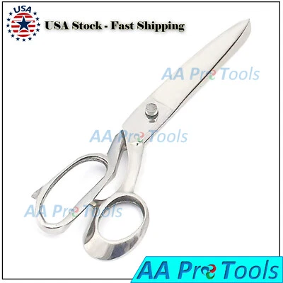 New 10" Tailor Upholstery Scissors Shears HEAVY DUTY - Stainless Steel Silver - Image 1 of 2