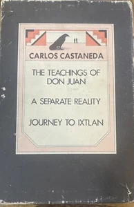 Vintage 1970's Carlos Castaneda Touchstone Box Set 3 PBs Teachings of Don Juan - Foto 1 di 11