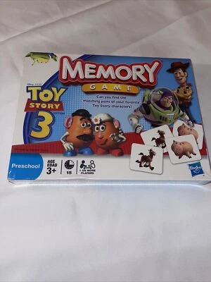 TOY STORY 3 Edition Memory Game Hasbro Disney Pixar Ages 3+ Woody Buzz - Image 1 of 2