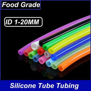 1MM TO 20MM ID X 3MM TO 24MM OD FOOD GRADE SILICONE TUBE TUBING HIGH TEMP HOSE - Picture 1 of 7