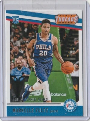 panini threads nba basketball #81 markelle fultz rookie card - Image 1 of 2