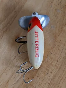 Señuelo de pesca vintage Arbogast jitterbug cabeza roja - Imagen 1 de 5