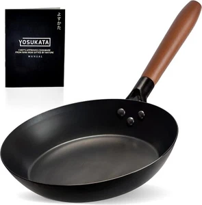 No Coating Carbon Steel Pan Durable 26 cm Frying Pan 26 cm Pans for Cooking Remo - Picture 1 of 9