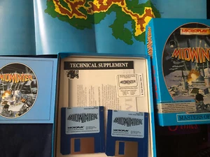 PC GAME • 1989 MICROPLAY • MIDWINTER masters of strategy • BIG BOX complete - Picture 1 of 2