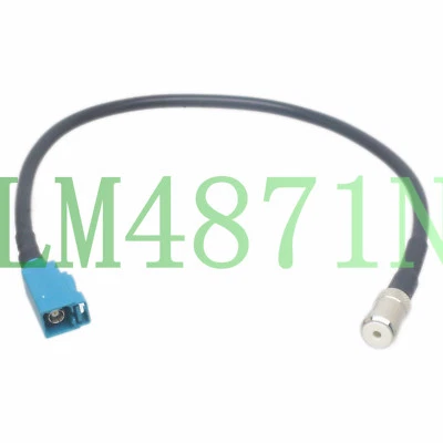 Car Stereo Fakra Z Jack to ISO Female Antenna Adapter RG58 10" Cable Audi Ford - Image 1 of 4