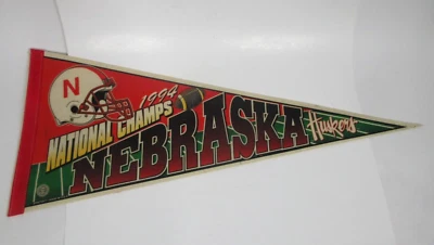 Wincraft 1994 Nebraska Huskers Cornhuskers National Champs pennant banner flag - Image 1 of 4
