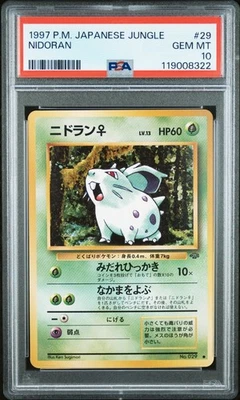 1997 Pokemon Japanese Jungle Nidoran PSA 10 Gem Mint #29 - Image 1 of 2