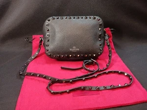 AUTÉNTICO Bolso Bandolera Valentino Garavani Rockstud Onyx Cámara Charol Negro - Imagen 1 de 23
