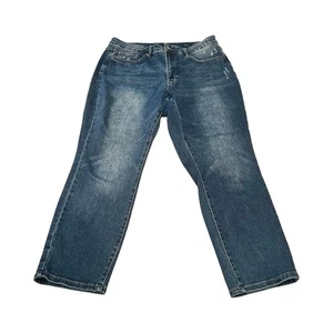 Judy Blue Jeans Womens 18W Blue Slim Fit Stretch Denim High Rise Fadded - Picture 1 of 6