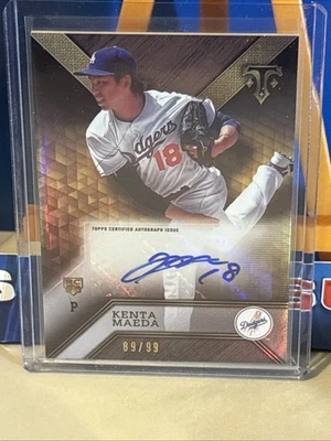 2016 Topps Triple Threads KENTA MAEDA Auto RC /99 #ARC-KM L.A. Dodgers SP Nm-MT - Image 1 of 4