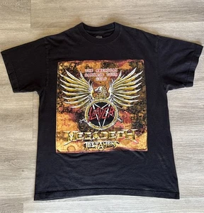American Carnage Tour 2010 Concert Shirt Graphic Tee Slayer, Megadeth, Testament - Picture 1 of 8