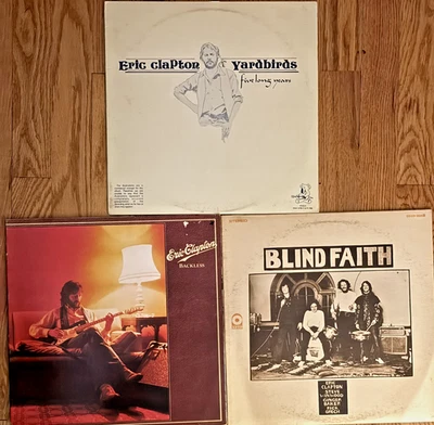 ERIC CLAPTON -  3 RECORD LOT - FIVE LONG YEARS/BACKLESS/BLIND FAITH - LP'S - VG+ - Image 1 of 4