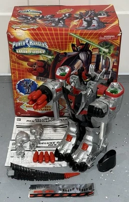 99% COMPLETO! Power Rangers Time Force Deluxe Quantasaurus Rex Megazord + ¡Caja! Foto 1 de 4