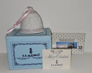 Vintage LLadro 1987 First Christmas Bell Annual Ornament - Picture 1 of 6