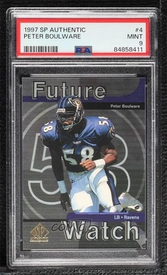 1997 SP Authentic Future Watch Peter Boulware #4 PSA 9 MINT Rookie RC - Image 1 of 2