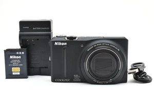 [Near MINT] Nikon COOLPIX S9100 12.1MP Compact Digital Camera Black From JAPAN - Picture 1 of 24