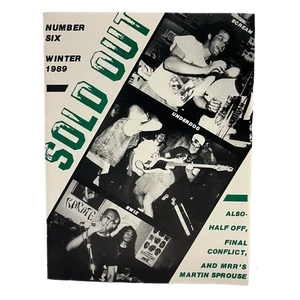 Vintage Sold Out "Issue #6" Hardcore Fanzine + HR Bad Brains Poster - Bild 1 von 3