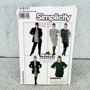 Simplicity 8450 Übergröße Garderobe Oberteil Hose Rock Jacke Damen 22W 26W Muster - Bild 1 von 4