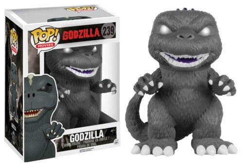 Godzilla 6" Funko Pop Vinyl Black & White Exclusive White Eyes - Image 1 of 1