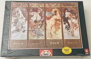 Educa 4000 “The Four Seasons” By Alfonse Mucha *RARE* - Picture 1 of 6