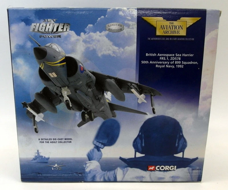 Corgi Escala 1/72 Diecast - AA32405 BAE Sea Harrier FRS.1 ZD578 899 Sqn 1992 Foto 1 de 4