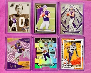 2024 Zenith Football - Fran Tarkenton / JJ McCarthy Idols LOTTO FUOCO🔥🔥🔥🔥 - Foto 1 di 2