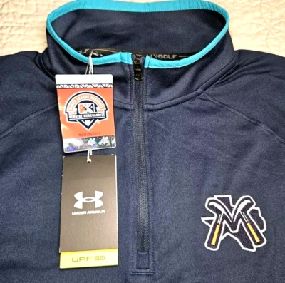 NUEVA CHAQUETA UNDER ARMOUR, PARA HOMBRE TALLA XL, MIDLAND⚾ROCKHOUNDS 1/4 CREMALLERA UPF - PRECIO DE VENTA SUGERIDO POR EL FABRICANTE 69,99 $ Foto 1 de 4