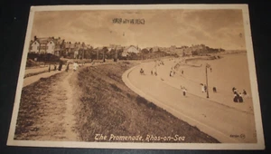 Alte Echt Foto Stil AK RHOS-ON-SEA DIE PROMENADE - Bild 1 von 2