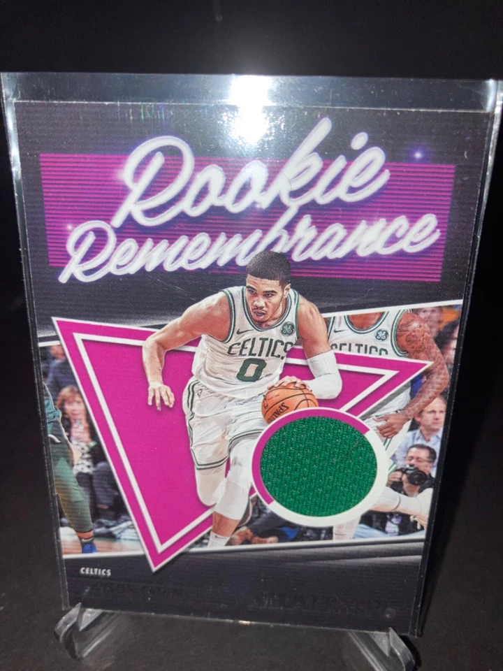 Jayson Tatum Rookie Remembrance GAME USED Patch NBA Hoops 2021-22 #RR-JAY  - Image 1 of 4