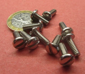 18-8 Stainless Steel Pan Head Slotted Machine Screw 8-32 x 7/16", 200 pcs - Picture 1 of 12