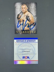 Cain Velasquez Signed 2014 Topps Octagon Greats IP Auto PSA/DNA UFC MMA - Picture 1 of 2