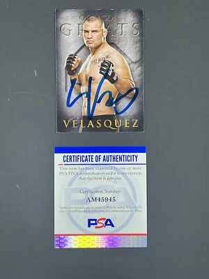 Cain Velasquez Signed 2014 Topps Octagon Greats IP Auto PSA/DNA UFC MMA - Image 1 of 2