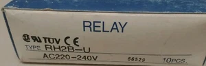 IDEC Relay RH2B-U 220-240VAC *Box of 10* New in Factory packaging - Picture 1 of 2