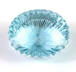 BLAUTOPAS Sonnenscheinschliff (#14) 15x13 mm oval 14,05 ct. Natur Edelstein - Bild 1 von 2